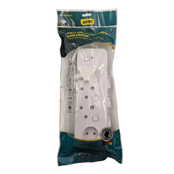 AIYI 7-Way Multi-Plug Power Extension AY299-010