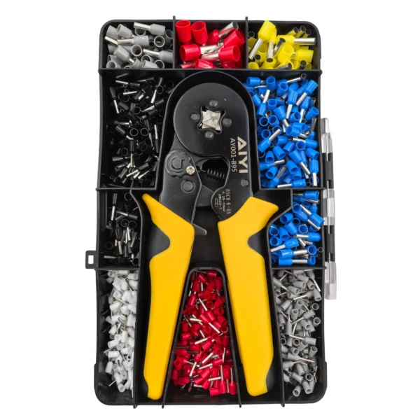 AIYI Ratchet Crimping Tool with 1200 Terminal Pieces AY001-895