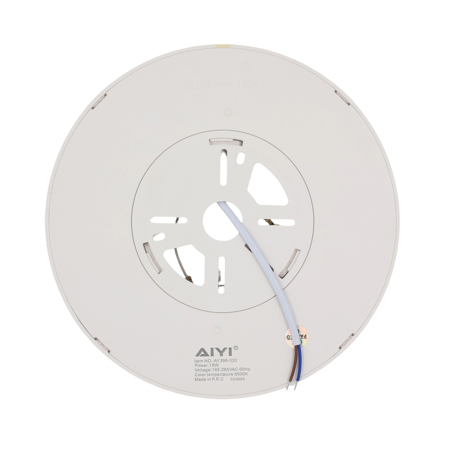 AIYI 18W LED Ceiling Light – 1800lm, 6500K Daylight AY398-020 - Image 3