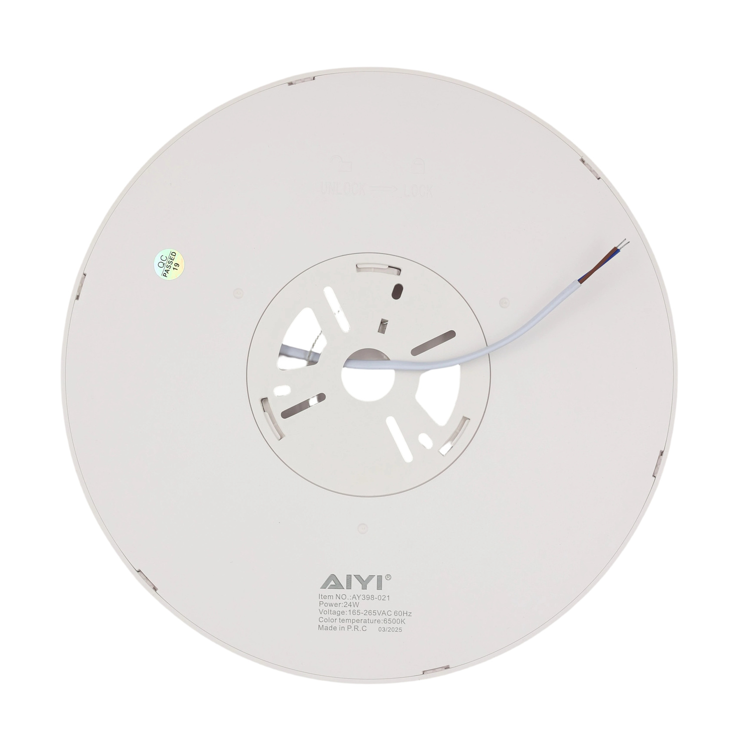 AIYI 24W LED Surface-Mounted Ceiling Light – 2400lm, 6500K Daylight AY398-021 - Image 3