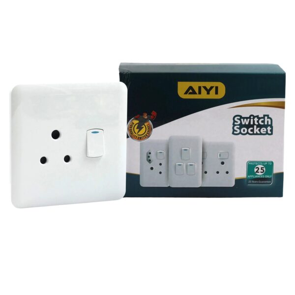Single Switch Socket 4x4 WH AY299-710/Single Switch Socket 4x4 WH AY299-710