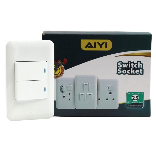 2 Lever Switch 2x4 White AY299-702