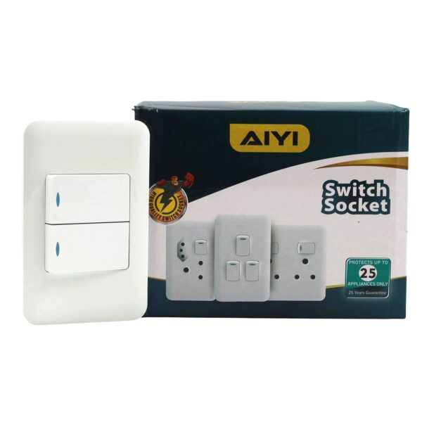 2 Lever Switch 2x4 White AY299-708
