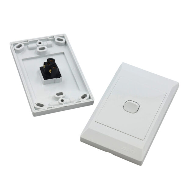 1 Lever 2 Way Switch 2x4 White AY299-607