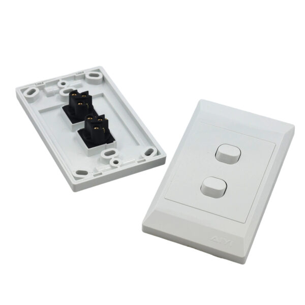 2 Lever Switch 2x4 White AY299-608