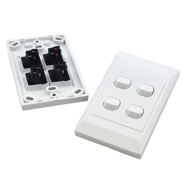 4 Lever Switch 2x4 White AY299-604