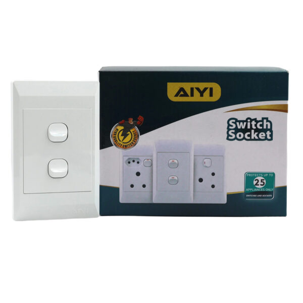 2 Lever Switch 2x4 White AY299-602