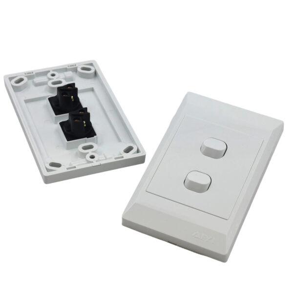 2 Lever Switch 2x4 White AY299-602