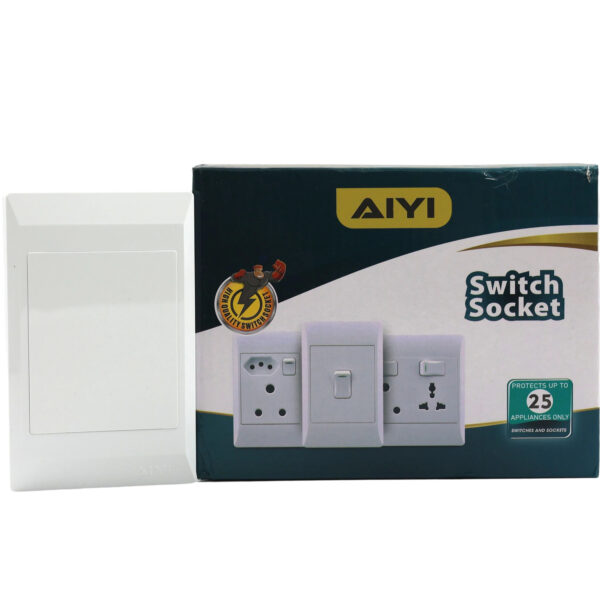 Blank Plate White 2x4/AY299-522