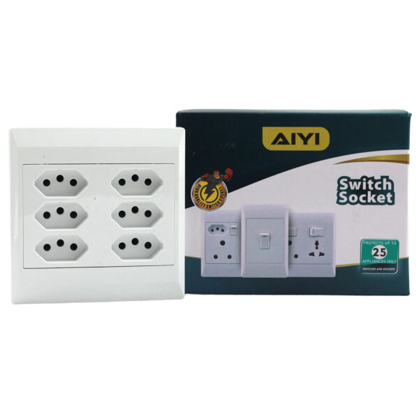 6 x euro socket 16A 250V~/AY299-515