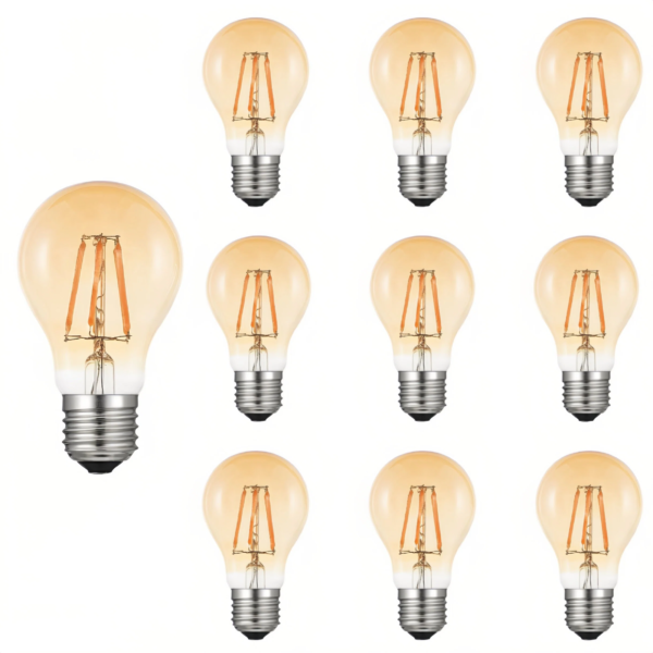 10-Pack AIYI LED Globe Bulb A60 – 4W E27 Warm White 2700K AY398-003
