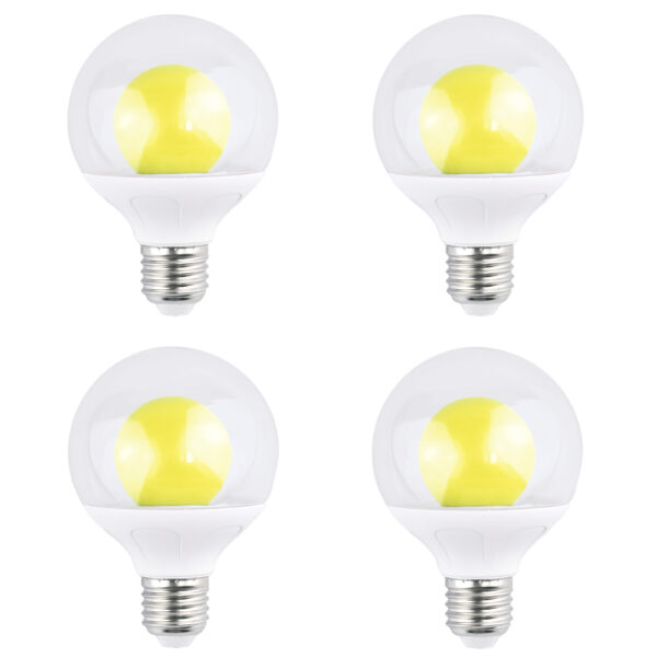 (4-Pack) AIYI 5W A80 Decorative LED Globe Bulb Yellow AY398-093