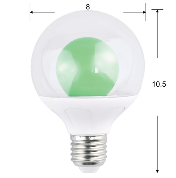 (4-Pack) AIYI 5W A80 Decorative LED Globe Bulb Green AY398-094