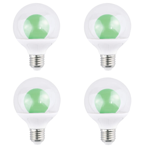 (4-Pack) AIYI 5W A80 Decorative LED Globe Bulb Green AY398-094