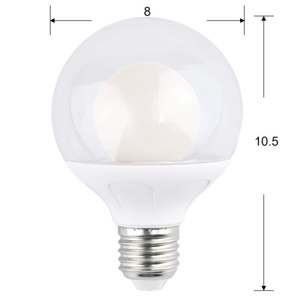 (4-Pack) AIYI 5W A80 Decorative LED Globe Bulb Multi-colour AY398-096