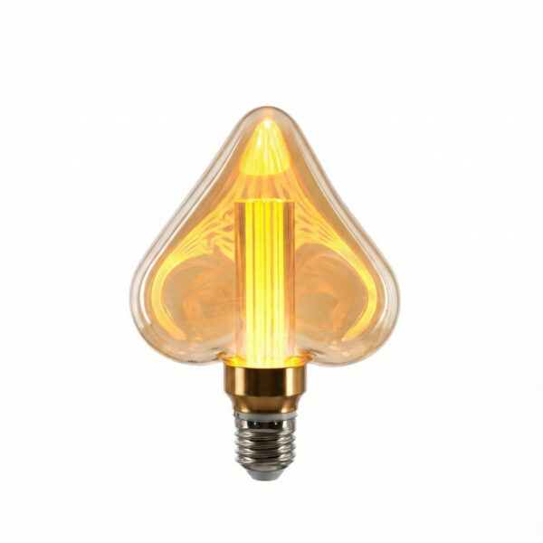 AIYI LED Heart-Shaped Decorative Filament Bulb D-XX-110 – 3W E27 Extra Warm 2000K AY398-007
