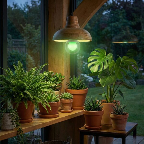 (4-Pack) AIYI 5W A80 Decorative LED Globe Bulb Green AY398-094