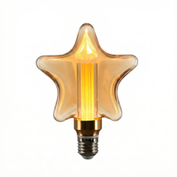AIYI LED Decorative Star Filament Bulb D-WJX-125 – 3W E27 Extra Warm 2000K AY398-008