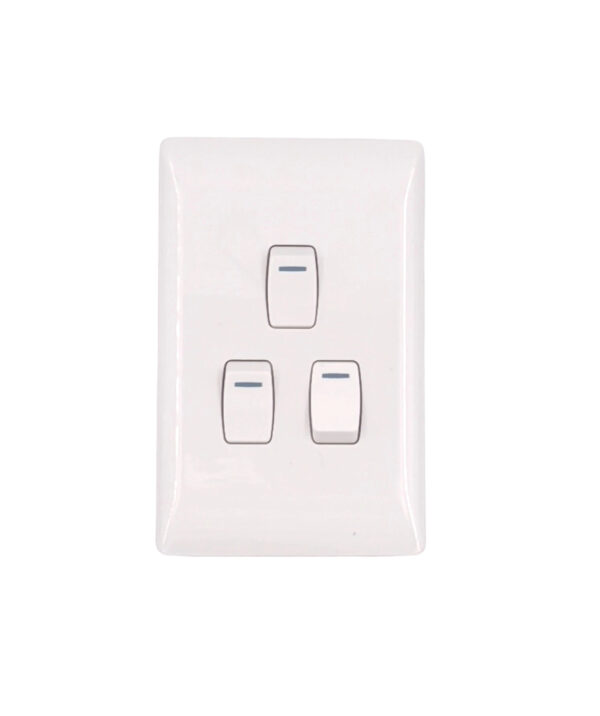 10-Pack AIYI 3-Gang 1-Way 2x4 16A Wall Light Switch AY271-005