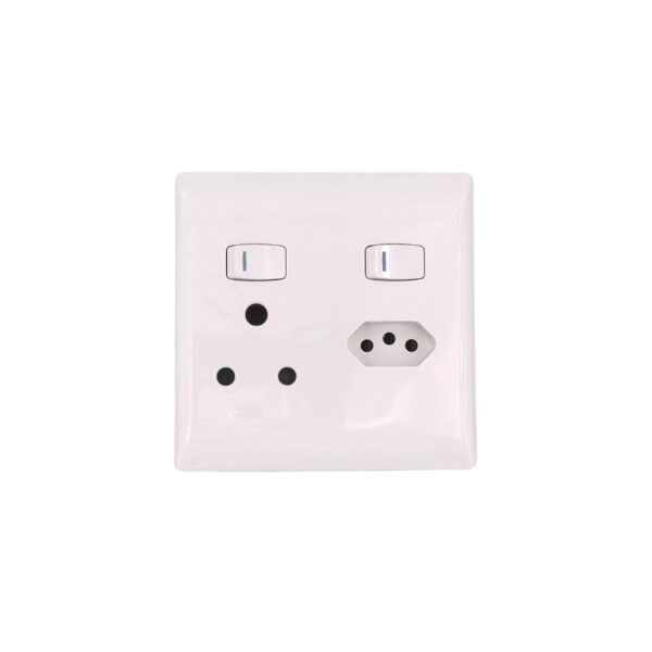 5-Pack AIYI 16A 4×4 Dual Socket Plug AY271-016