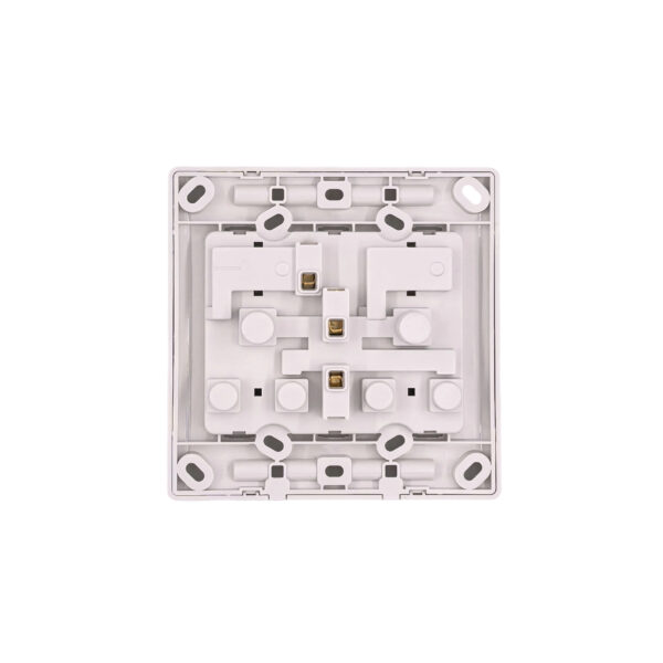 5-Pack AIYI 4×4 16A Double 3-Pin Wall Socket plug AY271-015