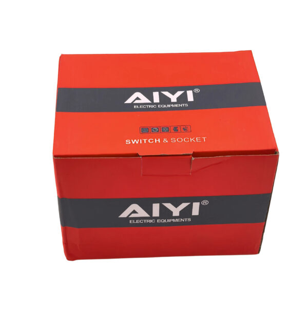 5-Pack AIYI 4×4 16A Double 3-Pin Wall Socket plug AY271-015