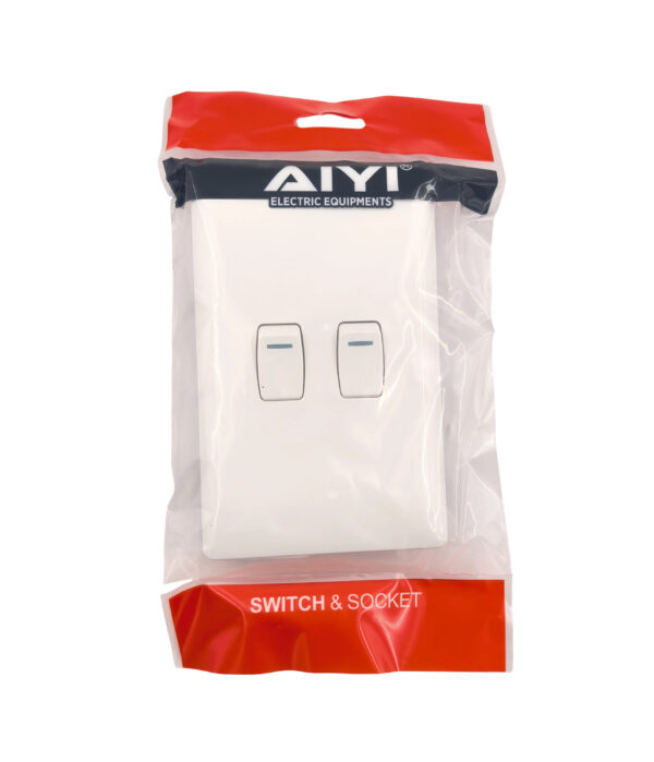 10-Pack AIYI 2-Gang 2-Way 2x4 16A Wall Light Switch AY271-004