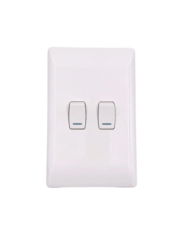 10-Pack AIYI 2-Gang 1-Way 2x4 16A Wall Light Switch AY271-003