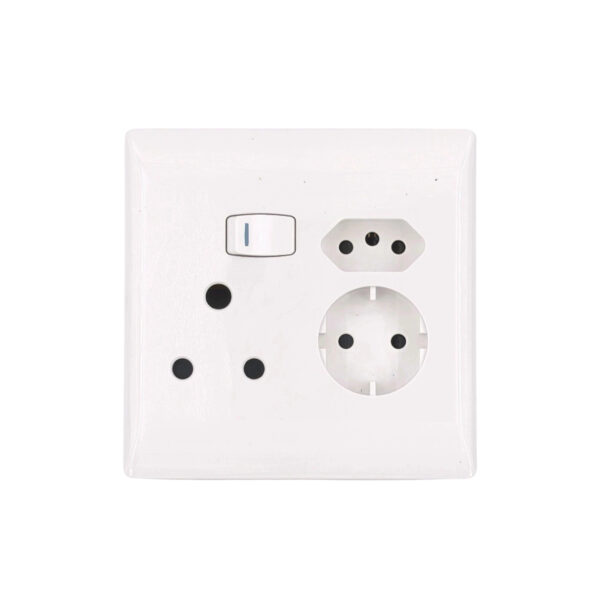 5-Pack AIYI 16A 4×4 Multi-Socket Plug AY271-017