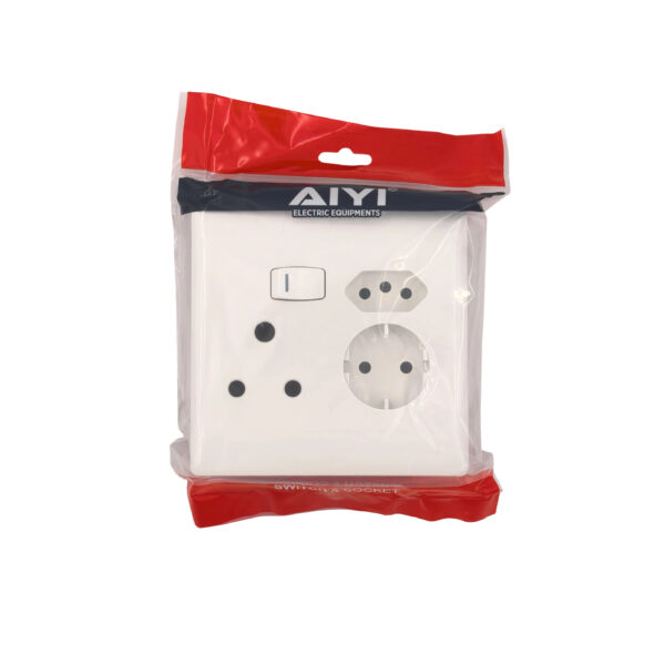 5-Pack AIYI 16A 4×4 Multi-Socket Plug AY271-017