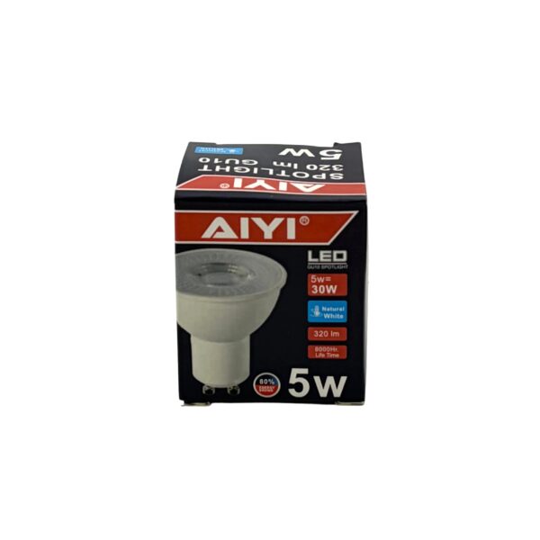(10-Pack) AIYI 5W GU10 LED Spotlight 4000K AY398-070