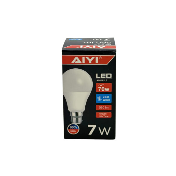 (10-Pack) AIYI 7W A60 B22 LED Bulb AY398-075