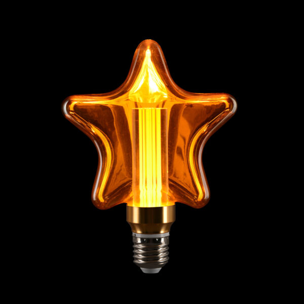AIYI LED Decorative Star Filament Bulb D-WJX-125 – 3W E27 Extra Warm 2000K AY398-008