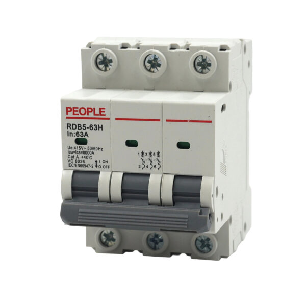 PEOPLE Miniature circuit breaker RDB5-63H 63A 3P