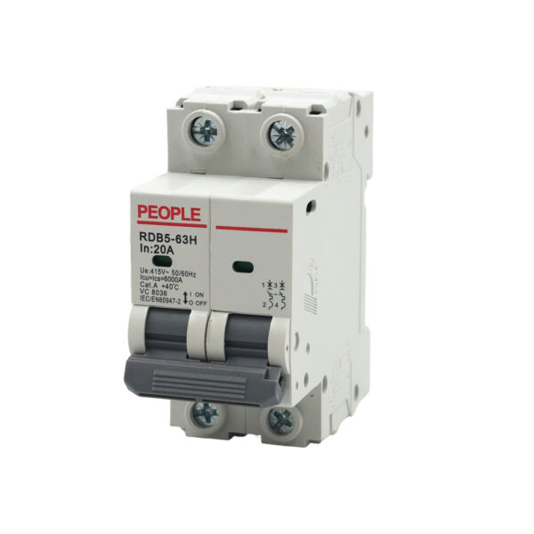 PEOPLE Miniature circuit breaker RDB5-63H 20A 2P