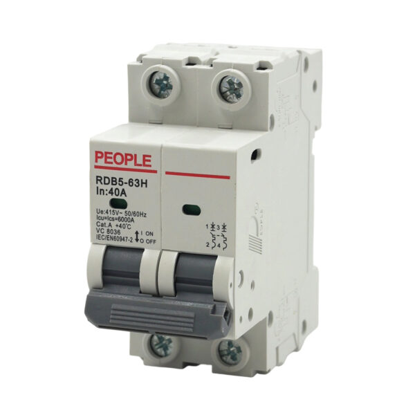 PEOPLE Miniature circuit breaker RDB5-63H 40A 2P