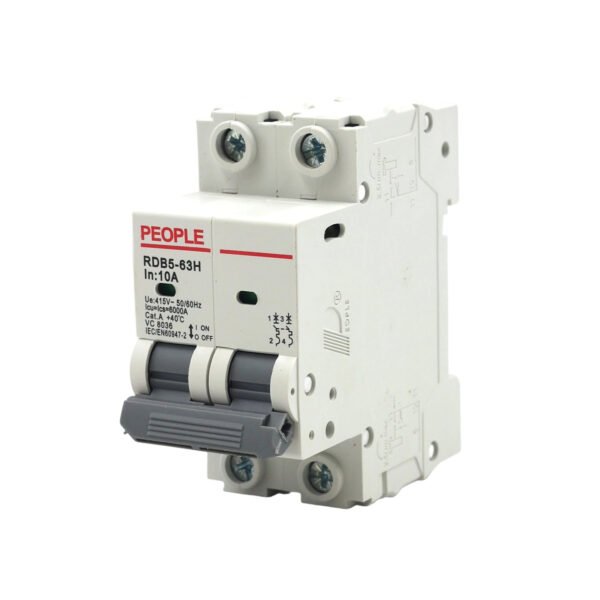 PEOPLE Miniature circuit breaker RDB5-63H 10A 2P