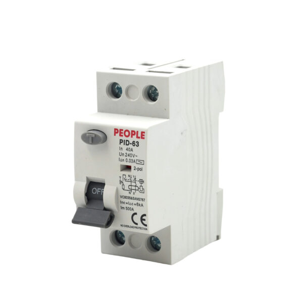 PEOPLE RCCB PID-63 40A 1P+N