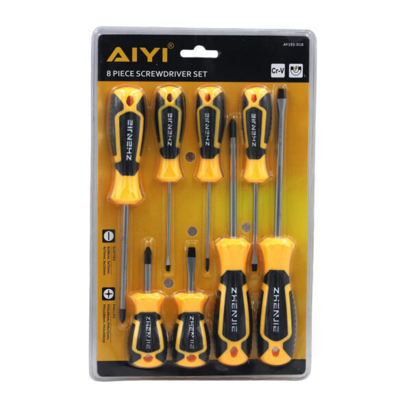 AIYI 8-Piece CR-V Magnetic Screwdriver Set AY191-018