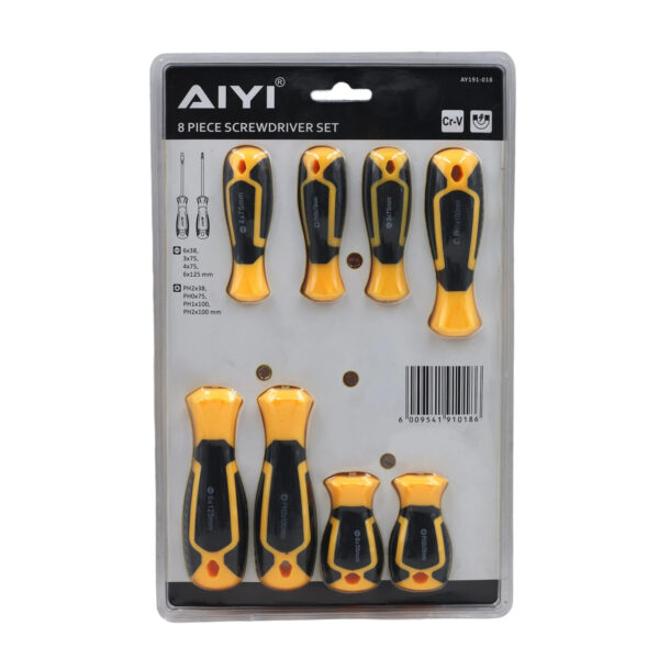 AIYI 8-Piece CR-V Magnetic Screwdriver Set AY191-018