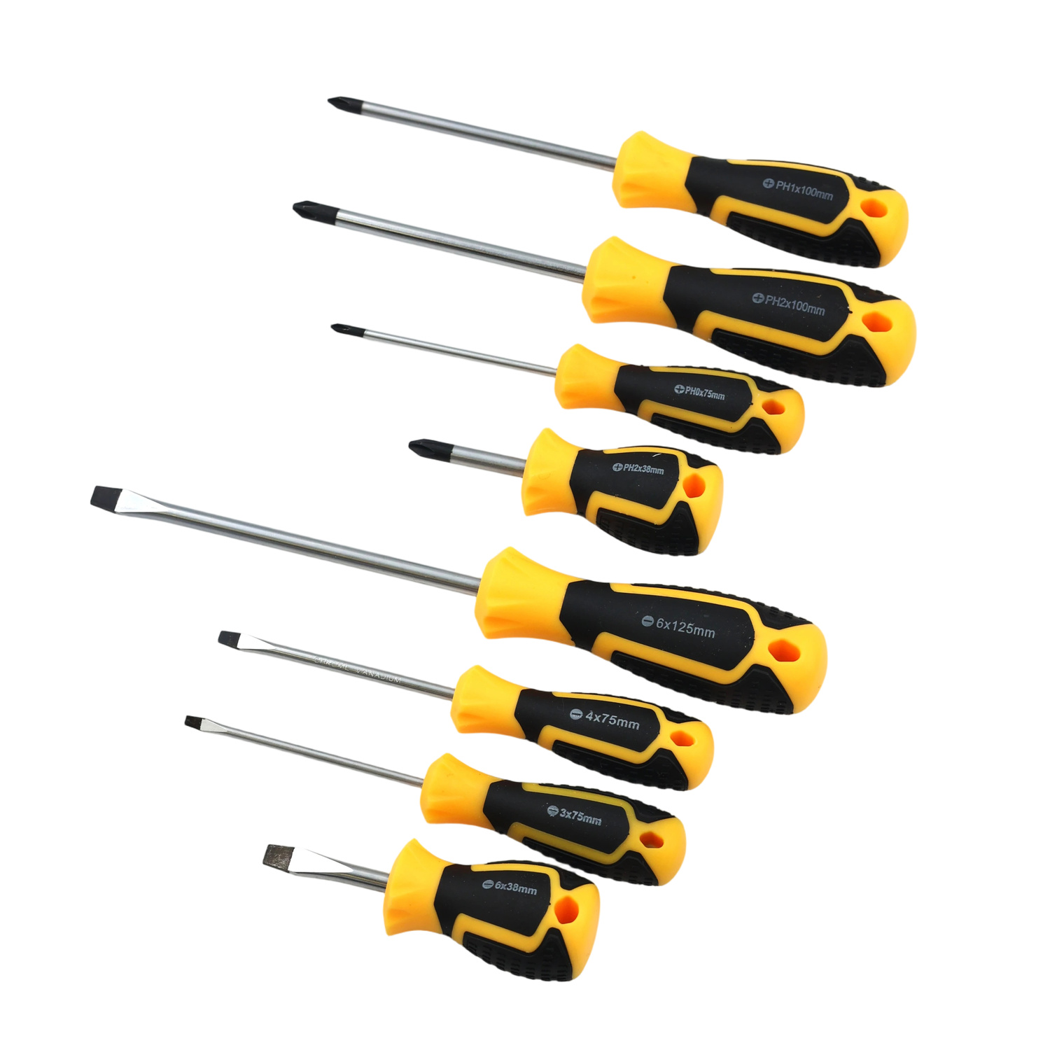 AIYI 8-Piece CR-V Magnetic Screwdriver Set AY191-018 - Image 3