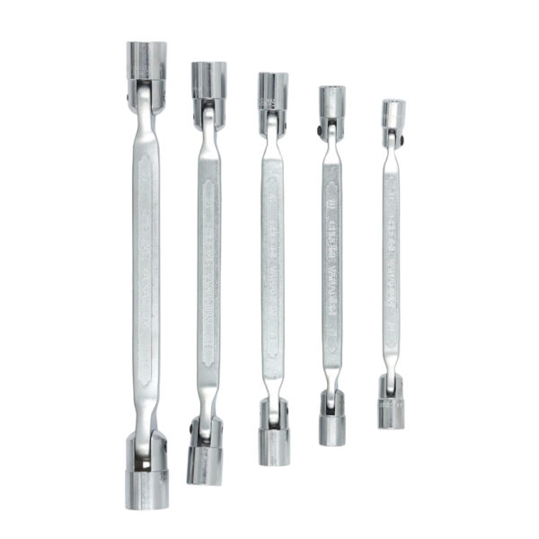 AIYI 5 Piece Flexible Double-Ended 12-Point Socket Spanner Set CR-V 8-19mm AY282-705