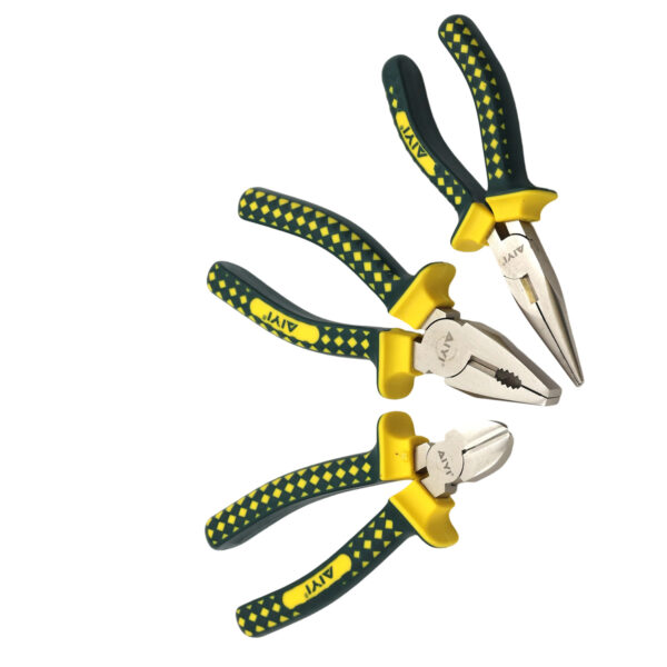 AIYI 3-Piece Plier Set – Combination, Long Nose & Side Cutters AY282-767