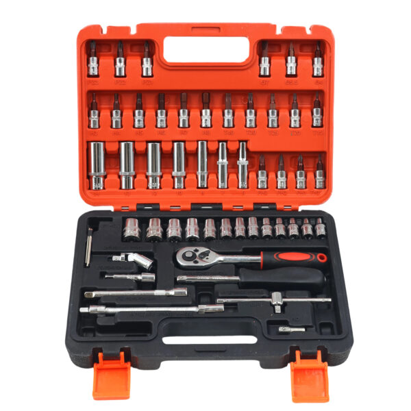 1/4 53pcs Dr.socket sets(Two color box) AY017-007/001-739