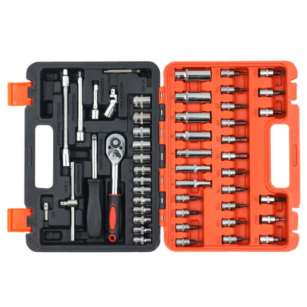 1/4 53pcs Dr.socket sets(Two color box) AY017-007/001-739