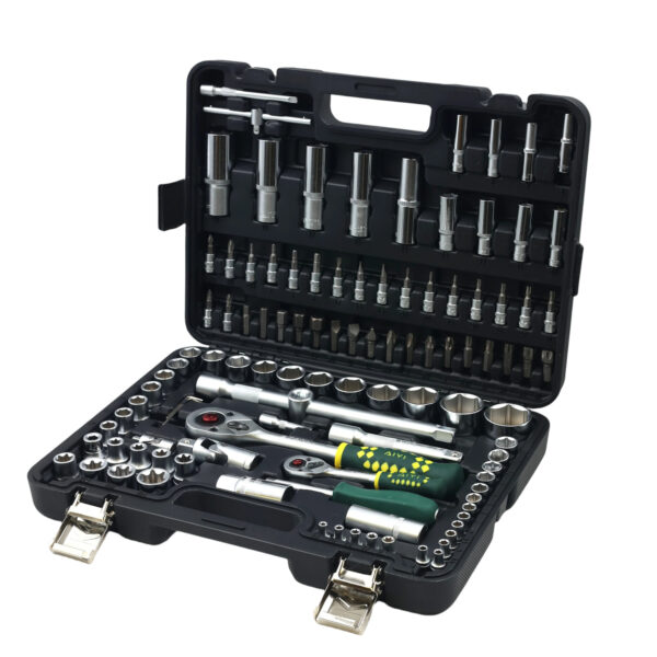AIYI 108-Piece Socket & Bit Set – CRV Multi-Drive Tool Kit AY282-008