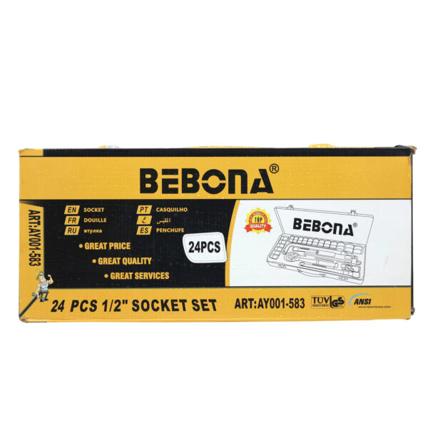 1/2"(L-bar)Socket Set (MLG-6204) 24pcs AY001-583