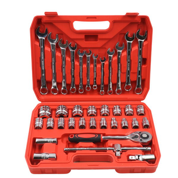 AIYI 37-Piece 1/2 Inch Socket & Combination Spanner Set with Ratchet AY188-008
