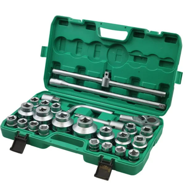 3/4" 26pcs Dr.socket wrench set 6PT 21-65mm AY017-012