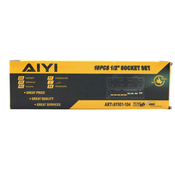 1/2" 10PC Socket set AY001-104